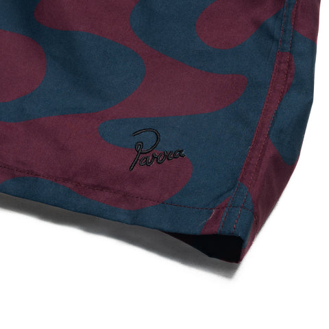Parra Splashed Swim Shorts - Burgundy