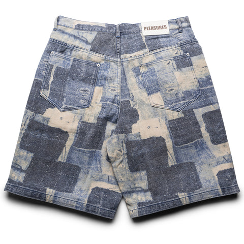 Pleasures Boro Baggy Jorts - Indigo