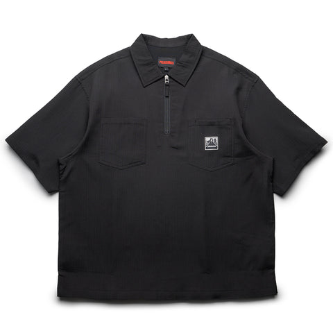 Pleasures Electron Zip Polo - Black