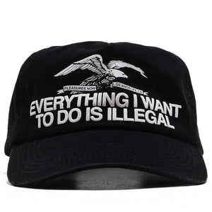 Pleasures Illegal Snapback - Black