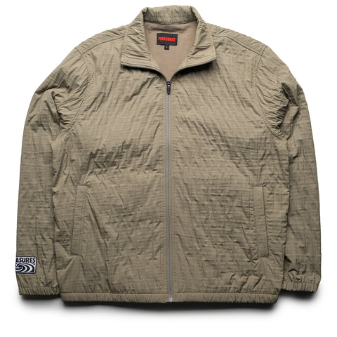 Pleasures Rescue Pleated Track Jacket - Olive