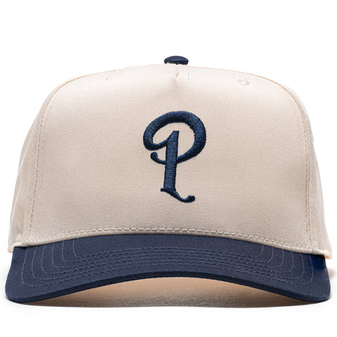 Politics A-Frame Snapback Hat - Natural/Navy