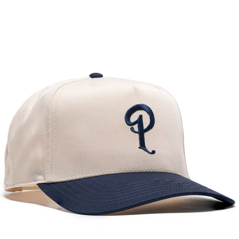 Politics A-Frame Snapback Hat - Natural/Navy