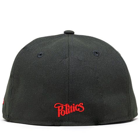 Politics x New Era 59FIFTY Fitted - Black/Scarlett