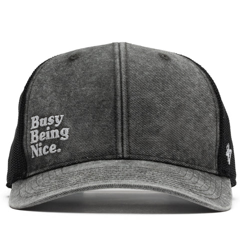Politics x 47 Brand Busy Being Nice Trucker Hat - Black