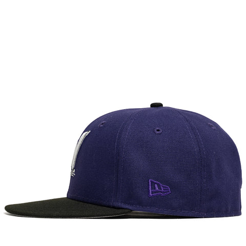 New Era x Politics Milwaukee Brewers 59FIFTY Fitted Hat - Purple/Black