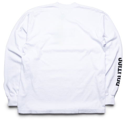 Politics Camo Brick Logo L/S Tee - White