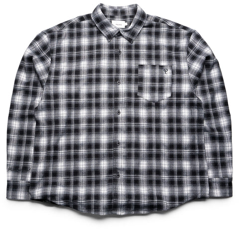 Politics Canyon Flannel Shirt - Black