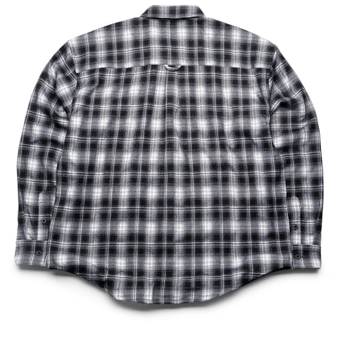 Politics Canyon Flannel Shirt - Black