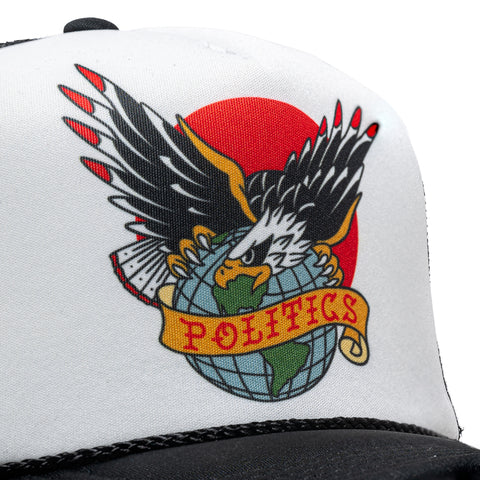 Politics Eagle Trucker Hat - Black