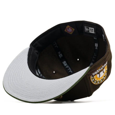 New Era x Politics New Orleans Black Pelicans 59FIFTY Fitted Hat - Bark/Moss