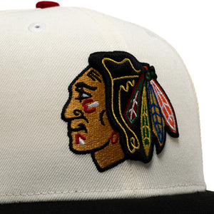 New Era x Politics Chicago Blackhawks 59FIFTY Fitted - Chrome/Black