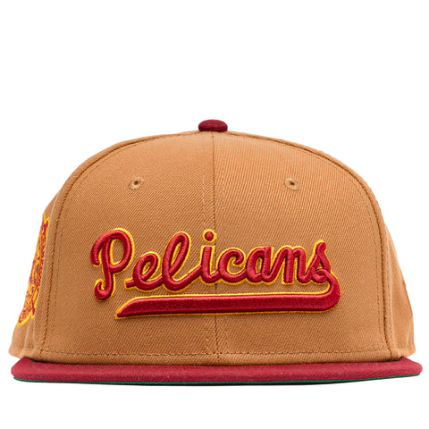 New Era x Politics New Orleans Pelicans 59FIFTY Fitted Hat - Wheat/Red