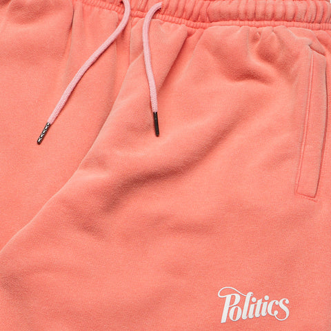 Politics Core Script Sweatpants - Rush Red