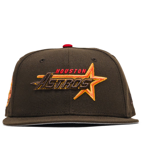 New Era x Politics Houston Astros 59FIFTY Fitted - Walnut/Scarlet