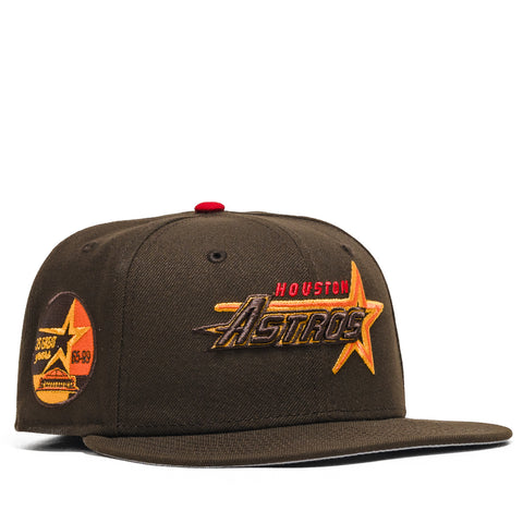 New Era x Politics Houston Astros 59FIFTY Fitted - Walnut/Scarlet