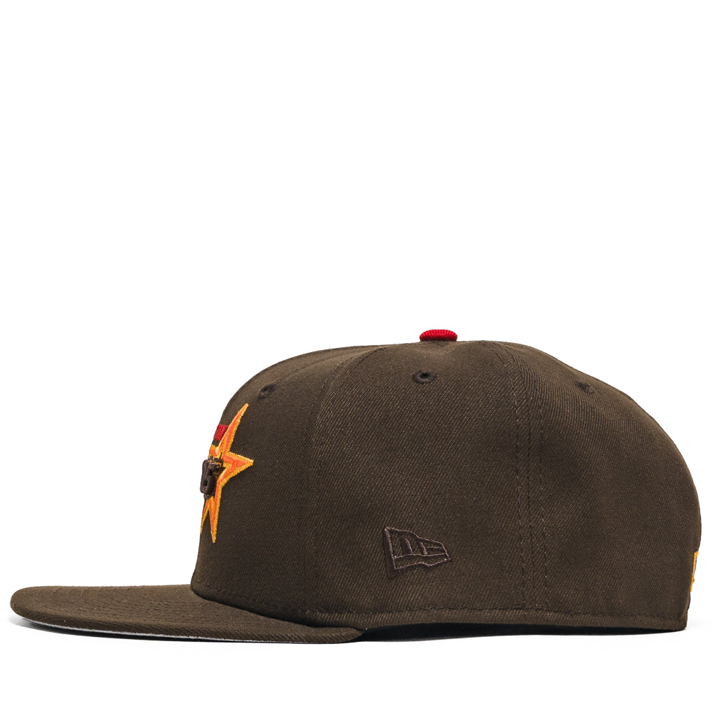 New Era x Politics Houston Astros 59FIFTY Fitted - Walnut/Scarlet