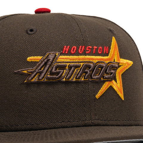 New Era x Politics Houston Astros 59FIFTY Fitted - Walnut/Scarlet