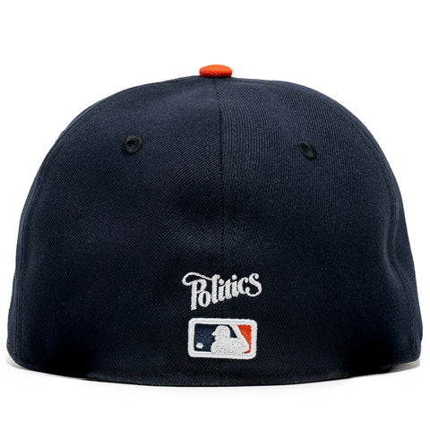 New Era x Politics Houston Astros 59FIFTY Fitted Hat - Navy/Orange