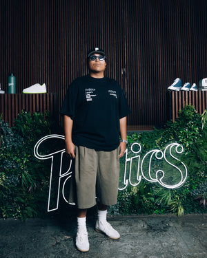 Politics x L/AB c/o Off-White Staff Tee - Black
