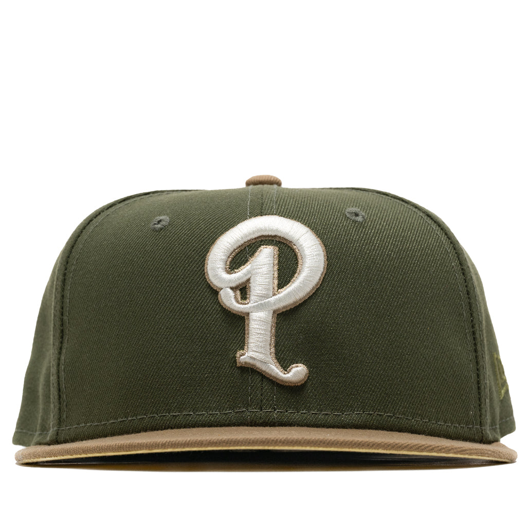 Olive green cheap fitted hats