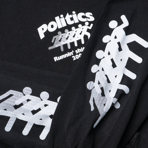 Politics Running L/S Tee - Black