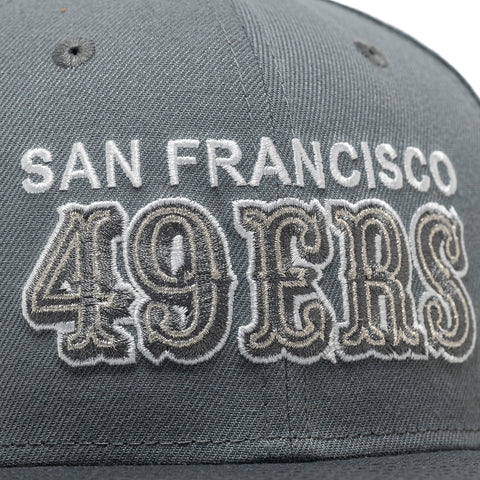 New Era x Politics San Francisco 49ers 59FIFTY Fitted Hat - Smoke Grey