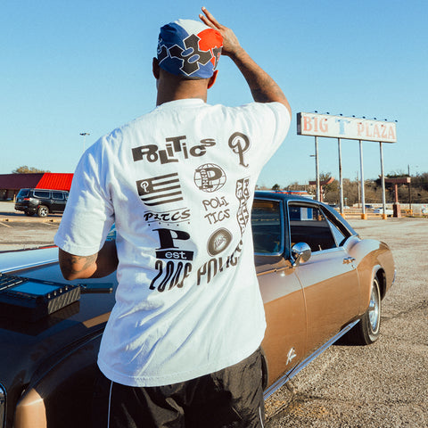Politics Bootleg Tee - White