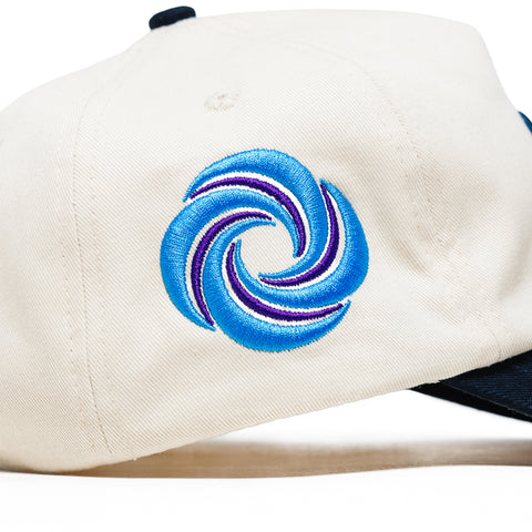 Politics Stadium Snapback - Creme/Navy