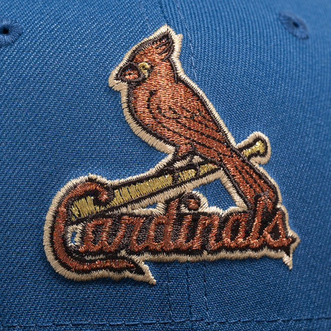 New Era x Politics St. Louis Cardinals 59FIFTY Fitted Hat - Indigo/Brown