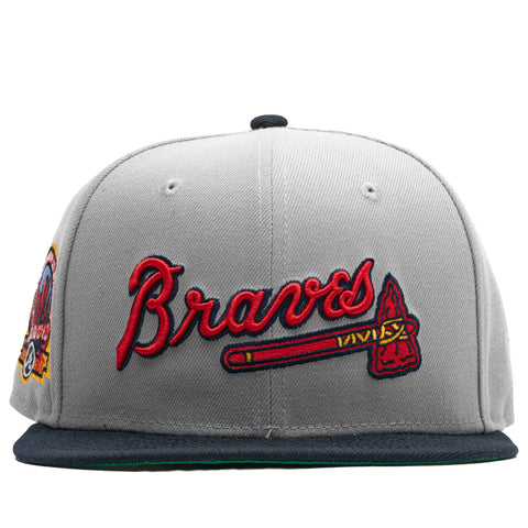 New Era Cream Atlanta Braves 59Fifty Fitted Hat