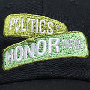 Honor The Gift x Politics Block Dad Hat - Black
