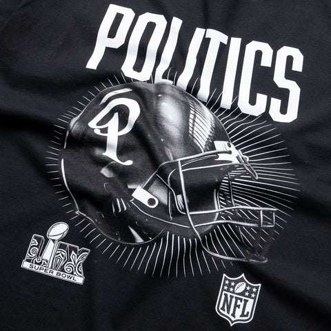 NFL Origins x Politics Helmet Tee - Black