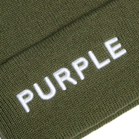 Purple Brand Acrylic Beanie - Green
