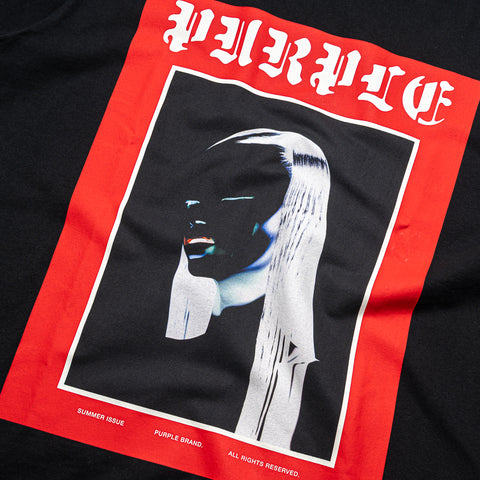 Purple Brand Cover Tee - Black