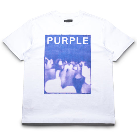 Purple Brand Crowd Tee - White