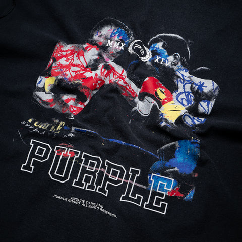 Purple Brand Fight Night Tee - Black