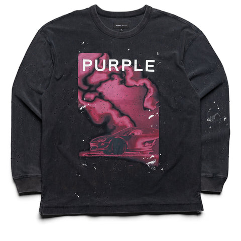 Purple Brand Fireball Buckshot L/S Tee - Black