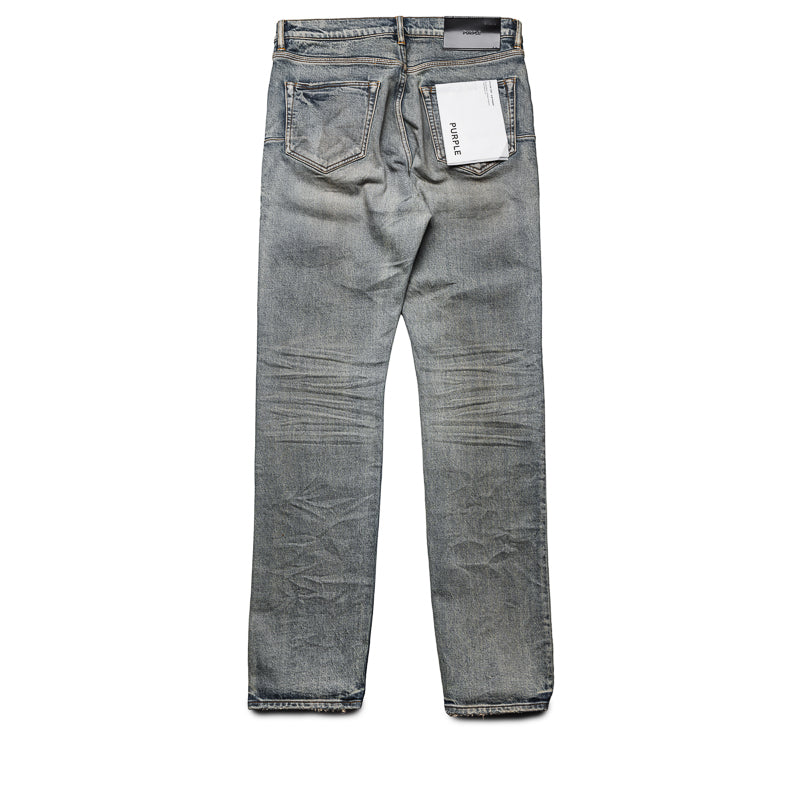 Purple Brand Mid Rise Slim Straight Leg Glow Dirty Jean - Light