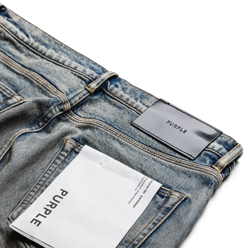 Purple Brand Mid Rise Slim Straight Leg Glow Dirty Jean - Light