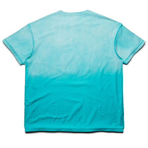 Purple Brand Gothic Wordmark Shadow Tee - Blue