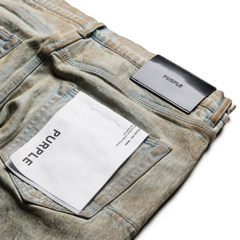 Purple Brand Low Rise Skinny Leg Mud Jean - Tan