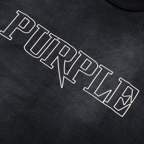 Purple Brand Sharpened Wordmark Tank Top - Black