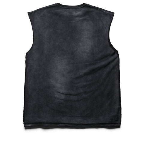 Purple Brand Sharpened Wordmark Tank Top - Black