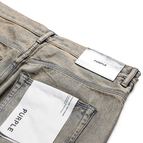 Purple Brand Mid Rise Baggy Leg Tinted Sequin Repair Jean - Light Indigo