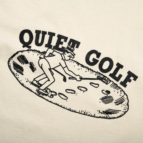 Quiet Golf Bunkered Tee - Bone