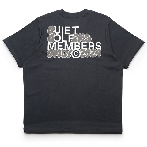 Quiet Golf Members Only Tee - Black