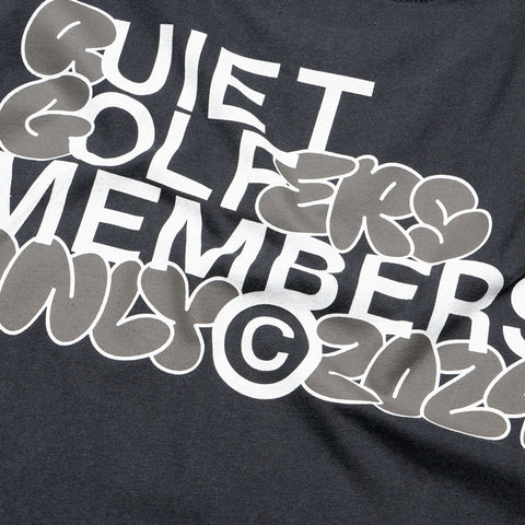 Quiet Golf Members Only Tee - Black