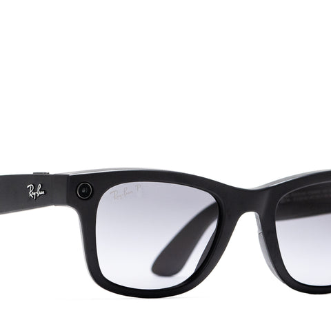Ray-Ban Meta Wayfarer (Size 53) - Matte Black/Polar Gradient Graphite