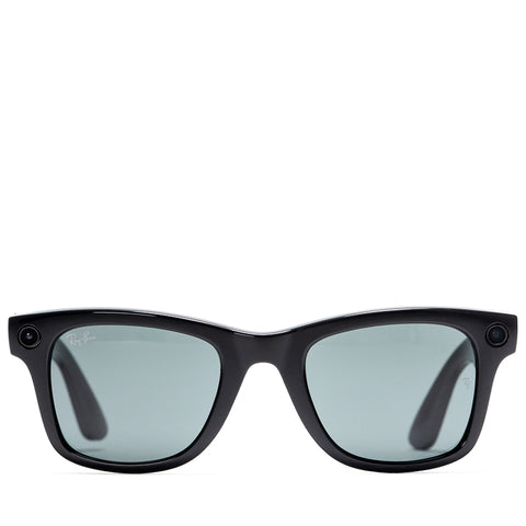 Ray-Ban Meta Wayfarer (Size 50) - Shiny Black/G15 Green